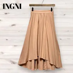 INGNI フレアスカート M ピンク ベージュ ミモレ丈 レディース