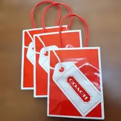 ショップ袋　COACH　３枚セット