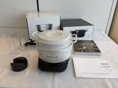 【美品・使用約10回】バーミキュラ ライスポットミニ 3合 シーソルトホワイトのサムネイル