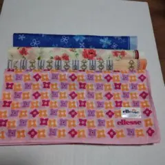 ellesse 花柄・幾何学模様 ハンカチ他、合計4枚セット