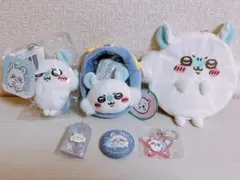 ちいかわ　モモンガ　6点セット　ミニポーチ　刺繍缶バッジ　だらけくじ