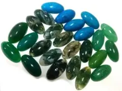 カボション ルース モスアゲート グリーンメノウ パワーストーン