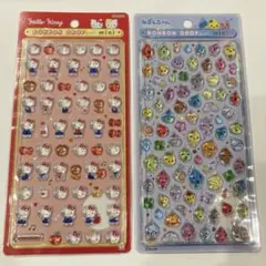 ボンボンドロップシールminiしずくちゃん、キティ赤