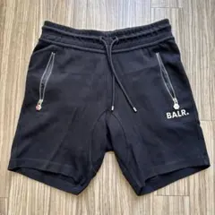 【美品✨】BALR. スウェットショートパンツ ブラック S メタルロゴのサムネイル