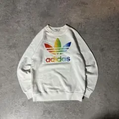 80s adidas originals スウェット　西ドイツ製　レインボー