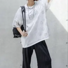 美品 PAGEBOY レース Tシャツ シルバーのサムネイル