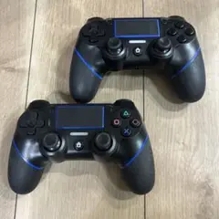PS4 互換　コントローラー　 ブルー　動作確認済み　2個セット