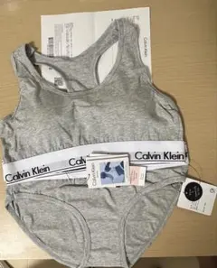 カルバンクラインCalvin Klein 新品 M グレー下着 上下セット
