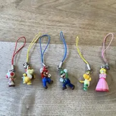フィギュアストラップ スーパーマリオブラザーズ 6体