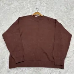 【ジーユー】/ニット/スウェットライククルーネックセーター/（XL）/メンズ