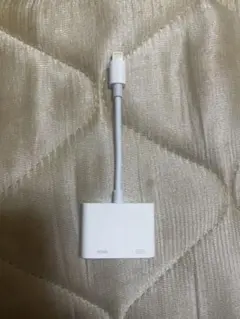 Lightning to HDMIアダプター ホワイト コネクタ