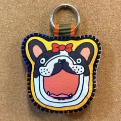 PRADA プラダ キーホルダー ドクロ・スカルモチーフ サフィアーノ