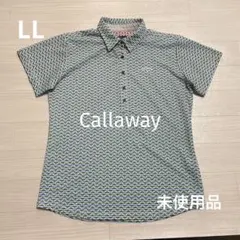 未使用品 キャロウェイ レディース ゴルフ 半袖シャツ グリーン柄 サイズLL