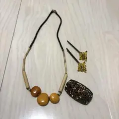 セット　ネックレス、髪留め、ヘアピン