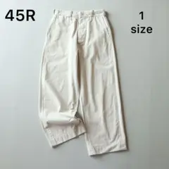 5267【極美品】45R おこめチノ908PANTS ワイドチノパンツ　S