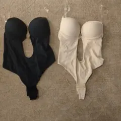 ダンスドレスインナー、黒・ベージュ 伸縮性あり。