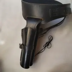 ウエスタンホルスター ガンベルト 革製　TOKYO CMC 年代物 東京CMC製】 レザー ホルスター ガンベルト 弾薬