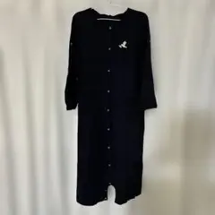 ⭐︎しましま様⭐︎ M〜Lネイビー パジャマ　前開き　ロンパース