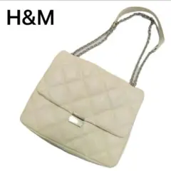 H＆M キルティング 2way ショルダーバッグ 鞄 オフホワイト　y2k