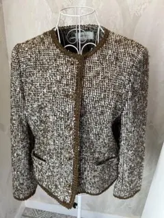 【milonbre】高品質 日本製 百貨店 ツイードジャケット 美品 レトロ