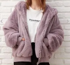 INGNI(イング)エコファーパーカーブルゾン／オーバーコート　パープル