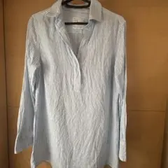 リネンシャツ　長袖チュニック