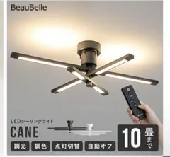 LEDシーリングライト CANE ケイン　ブラック