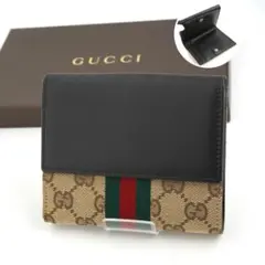 ✨Sランク✨　GUCCI ミニ財布　インターロッキング　シェリーライン　GGロゴのサムネイル