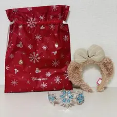 カチューシャ2点セット エルサ雪の結晶・シェリーメイ ディズニーストアギフト袋付