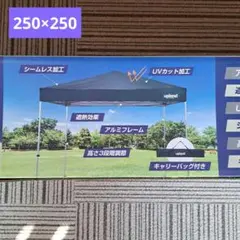 ナフコ　軽量ラクラクタープ　250×250cm　テント　タープテント　イベント ラクラクタープ-250天幕 RTST-250BRNの通販｜タープ・スクリーン