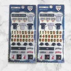 WBC 2026 侍ジャパン プチドロップステッカー 正規品 2枚セット WBC 2026 プチドロップステッカー 侍ジャパン ステッカー 正規品 2枚
