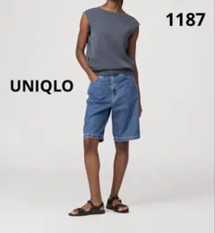 1187 UNIQLO ユニクロ デニムバミューダショーツ