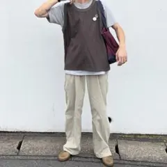 ミ*ル様 refomed FRESHMANWOOL PANTS BROWN RE - メルカリ