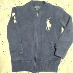 ラルフローレンRalph Lauren ネイビーホワイトbigpony4T110