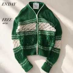 HIAND】ハイアンド 箔ジャガードノーカラージャケット アイボリー花柄