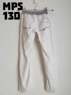 130 MPS パンツ 薄手 白　ウエスト総ゴム　ライトオンのサムネイル