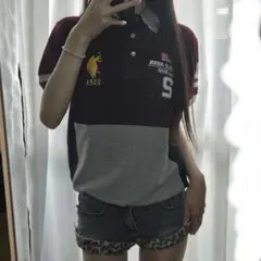 ラルフローレン ポロシャツ 刺繍 POLO ビックポニー アメリカン 80s