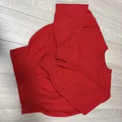 赤　ニット　M