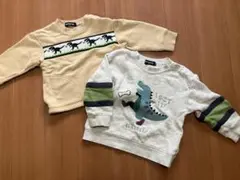 klädskaap 恐竜トレーナー 90サイズ　まとめ売り　２点
