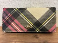 ヴィヴィアンウエストウッドVivienne Westwoodチェック柄 長財布