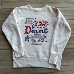 デニム＆ダンガリー スウェット 160cm D Dデニムダンガリートレーナーのサムネイル