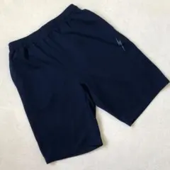 《 ライトニングボルト 》 ランニングパンツ ハーフパンツ 紺 M ウエスト紐