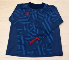 UMBRO アンブロ ピステ 150ジュニア長袖ネイビー サッカー 野球 男の子のサムネイル