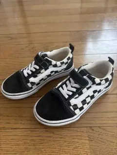 Vans チェッカーパターン スニーカー18センチ