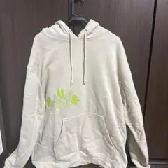 HUF パーカー フーディー XL ベージュ 花柄 刺繍