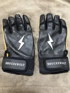 【入手困難】BRUCE BOLT バッティング用手袋 グローブ　黒　ブラック