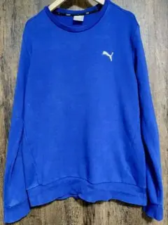 【PUMA】トレーナー・スウェット ブルー Mサイズ