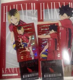 ハイキュー　一番くじ　 チケットケース　クリアカードセット 孤爪研磨 ケミセット