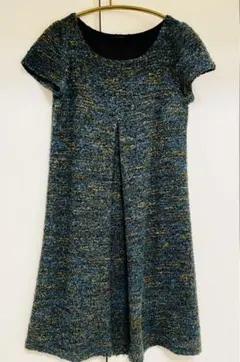 anna kreek グリーン半袖クルーネックワンピース