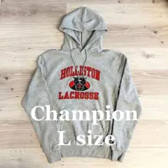 Champion HOLLISTON LACROSSE パーカー Lサイズ